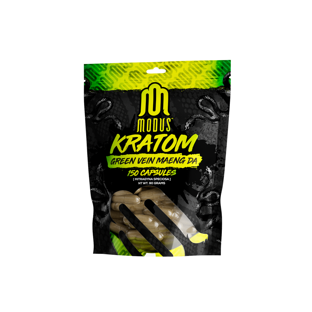 Modus | Kratom Capsules - Green Vein Maeng Da, 150ct