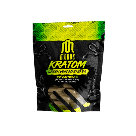 Modus | Kratom Capsules - Green Vein Maeng Da, 300ct