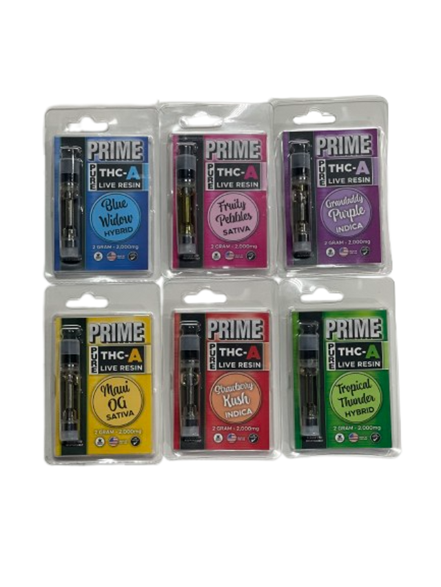 Prime | Pure THC-A Live Resin Cart 2g - Hybrid Tropical Thunder
