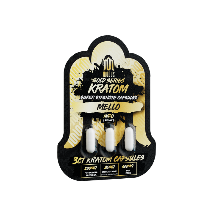 Modus | 1200mg Kratom Capsules 6ct. - MELLO Indo (Relax)