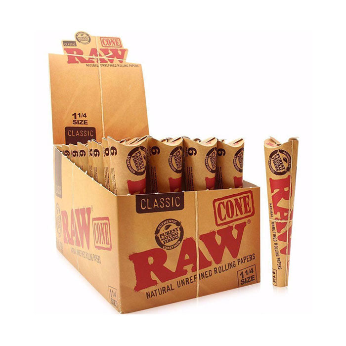 Raw | Organic Hemp Cone Wrap - 1¼ size, 6 pack