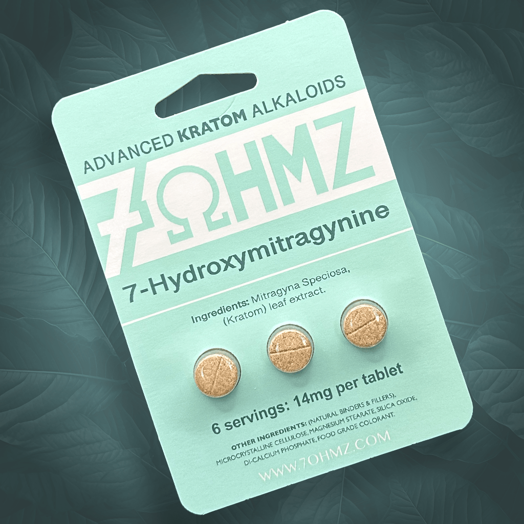 7 OHMZ | Kratom Alkaloid Tablets  - 3pk / 6 servings