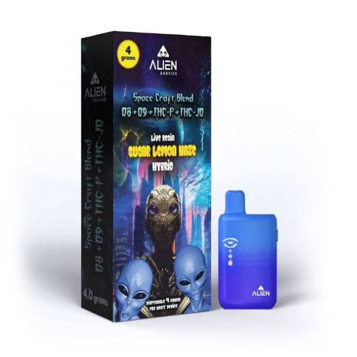 Alien Exotics | Sativa Super Lemon Haze Live Resin Delta-8 Disposable Pen - 2g