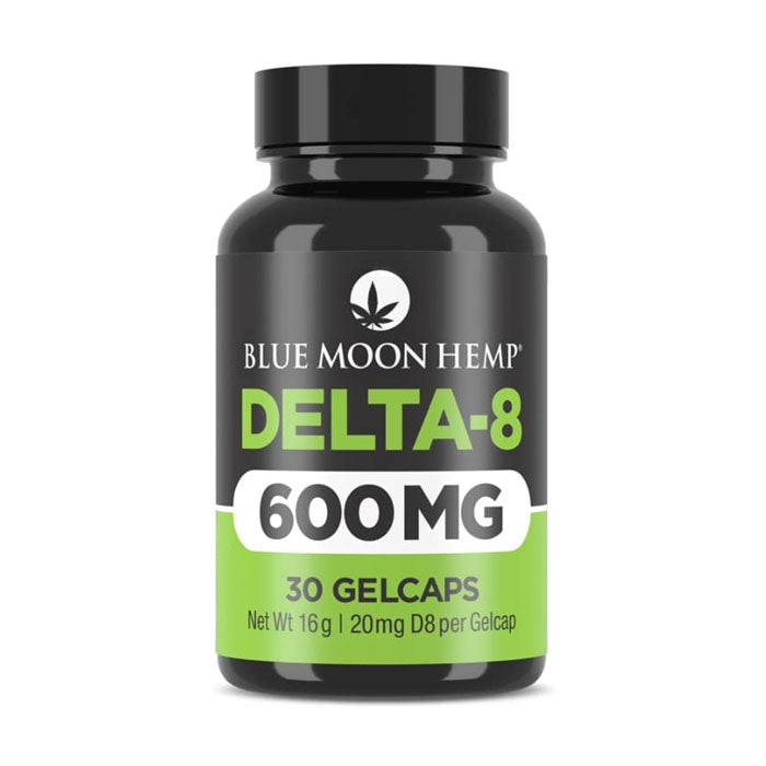 Blue Moon Hemp | Delta 8 Gel Caps - 600mg / 30 Count