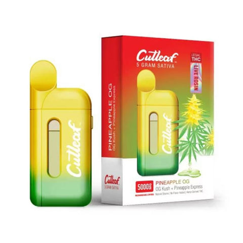 Cutleaf | Sativa OG Kush + Pineapple Express CBD THC Live Rosin - 5g