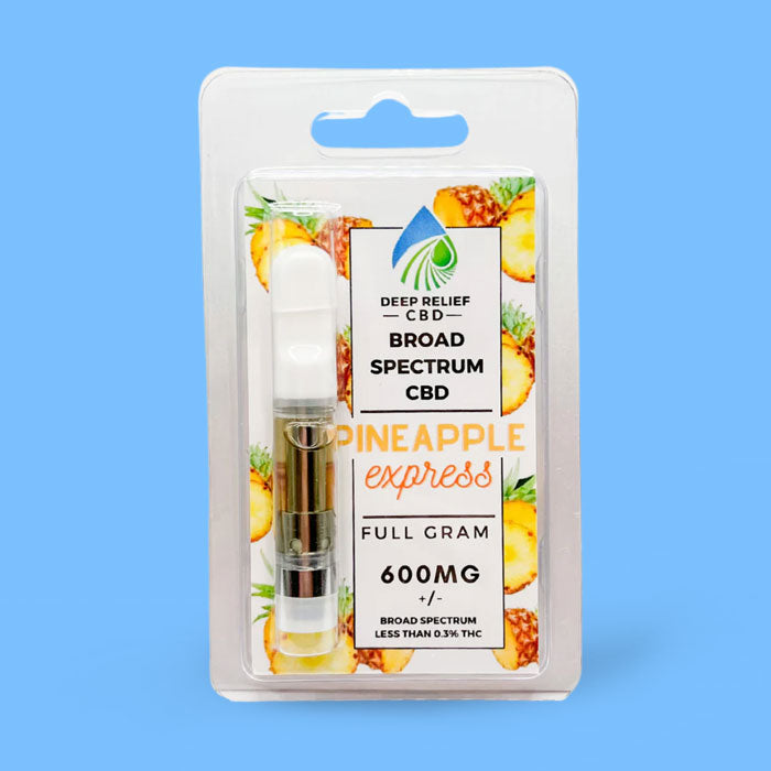 Deep Relief CBD | Pineapple Express Broad Spectrum CBD Cartridge - 1g / 600mg