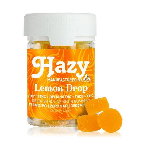 ExtraX | Hazy Lemon Drop Delta 8 Live Resin Gummies - 3500mg / 20 Count