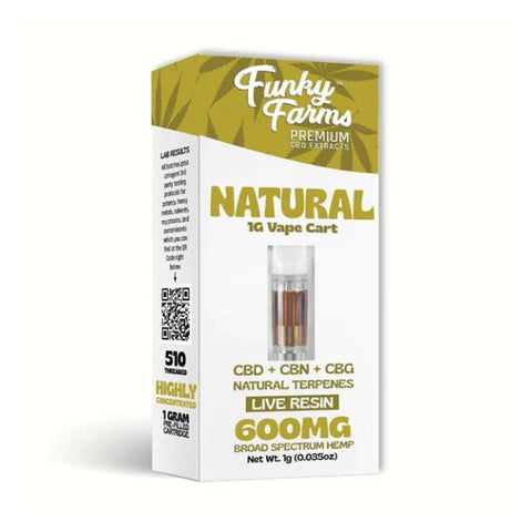 Funky Farms | Natural CBD + CBN + CBG Vape Cartridge - 600mg