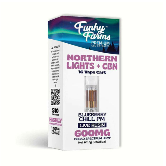 Funky Farms | Northern Lights CBD + CBN + CBG Vape Cartridge - 600mg