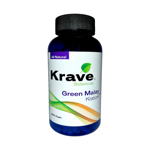 Krave | Kratom - 300 Caps Count  - Green Malay