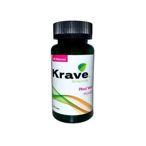 Krave | Kratom Capsules - Red Vein 75 Count