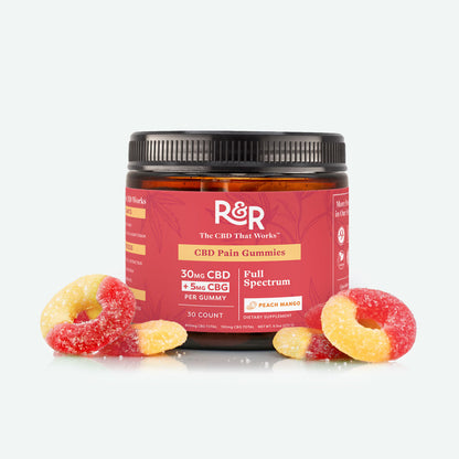 R&R Medicinals | Full Spectrum CBD Pain Gummies - 900mg CBD / 30 Count