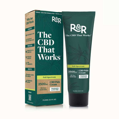 R&R Medicinals | Full Spectrum CBD Cream - 2500mg / 2.5 FL oz