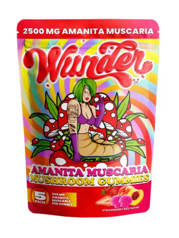 Wunder | Strawberry Nectarine Amanita Muscaria Mushroom / 5 Count