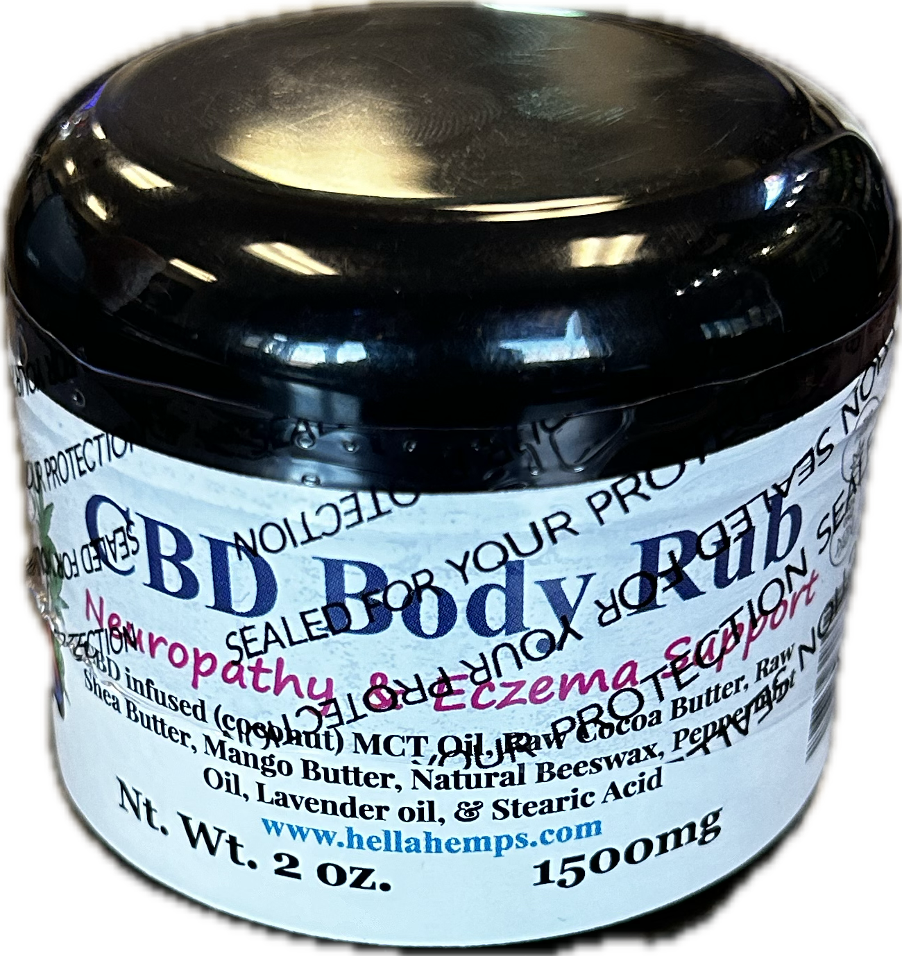 Hella Hempz | CBD Body Rub - 1500mg / 2oz