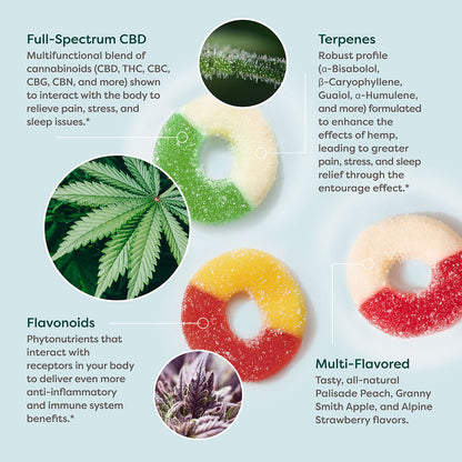 R&R Medicinals | Full Spectrum CBD Gummies - 1800mg CBD / 30 Count