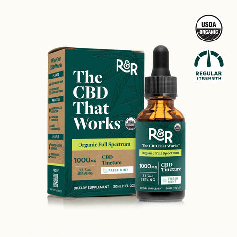 R&R Medicinals | Fresh Mint Full Spectrum CBD Tincture - 1000mg / 30ml