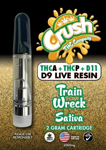 Crush | Sativa Train Wreck THCA+THCP+D11 D9 Live Resin - 2g