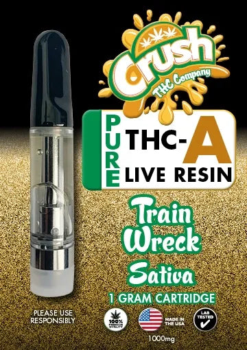 Crush | Sativa Train Wreck THCA Live Resin Cartridge - 1g