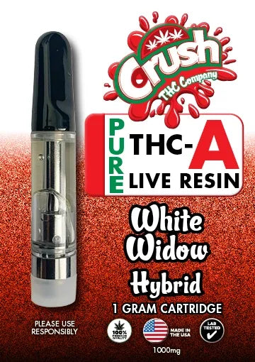 Crush | Hybrid White Widow THCA Live Resin Cartridge - 1g