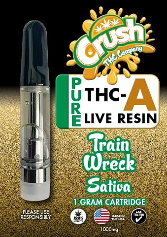 Crush | Sativa Train Wreck THCA Live Resin Cartridge - 1g