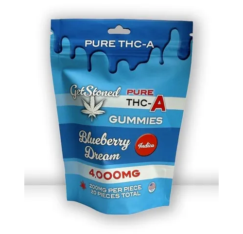 Get Stoned | Blueberry Dream THCA Gummies - 4000mg / 20 Count