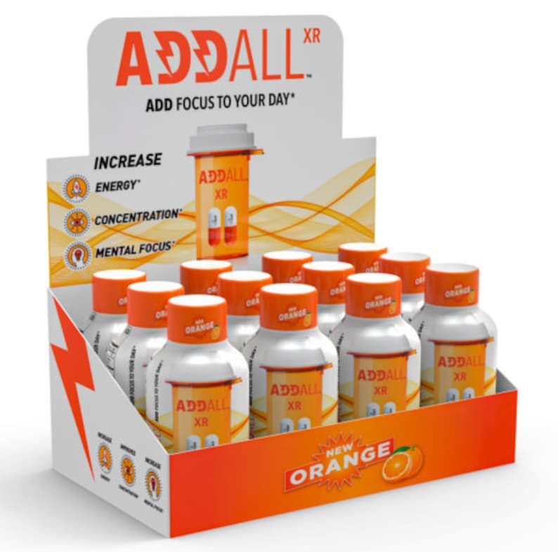 Addall | Dietary Supplement Shot - 750mg Orange Flavor
